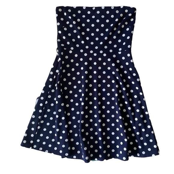 The Limited Strapless Polka Dot Dress Size Large - Picture 2 of 6